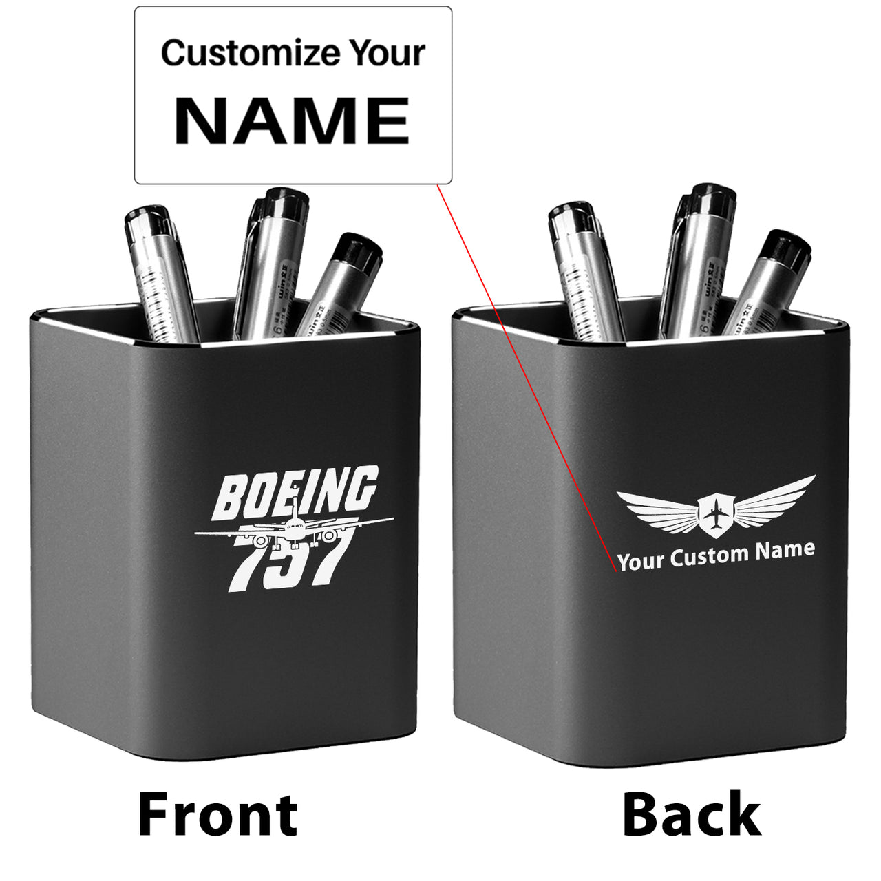 Amazing Boeing 757 Designed Aluminium Alloy Pen Holders