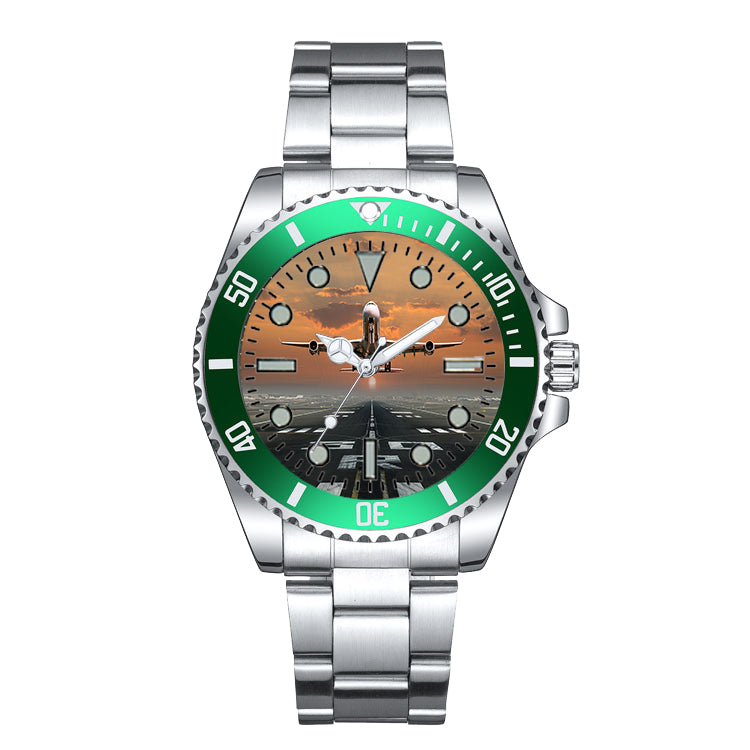 Aircraft Departing from RW30 Designed Luxury Aviators Best Choice Watches