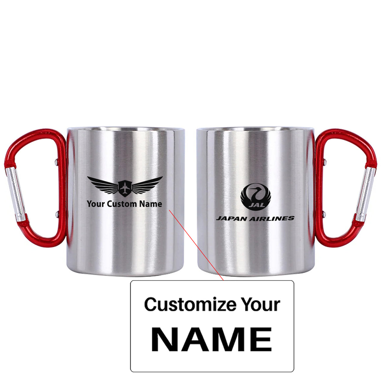 Japan Airlines Designed Stainless Steel Outdoors Mugs