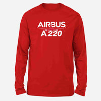 Thumbnail for Amazing Airbus A220 Designed Long-Sleeve T-Shirts