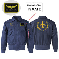 Thumbnail for Leaf & Airplane Designed Embroidered Patch Attachable Jackets