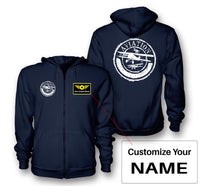 Thumbnail for Aviation Lovers Designed Zipped Hoodies