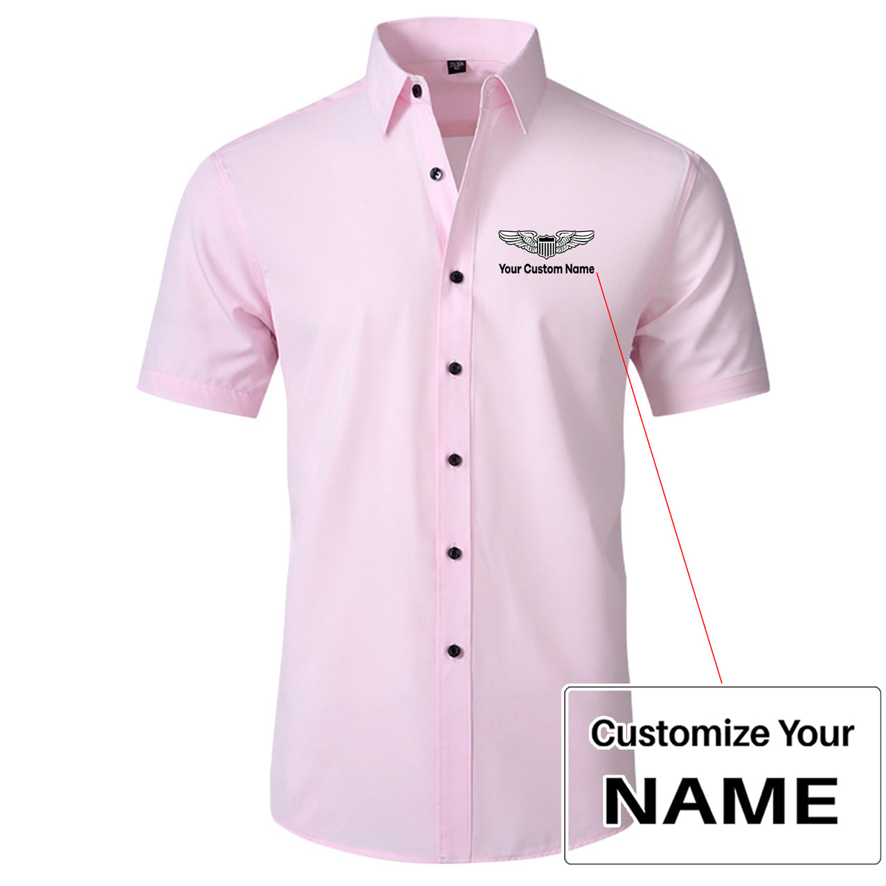 Custom Name (Military Badge) Design Super Quality Short Sleeve Shirts