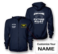 Thumbnail for Future Pilot Designed Zipped Hoodies