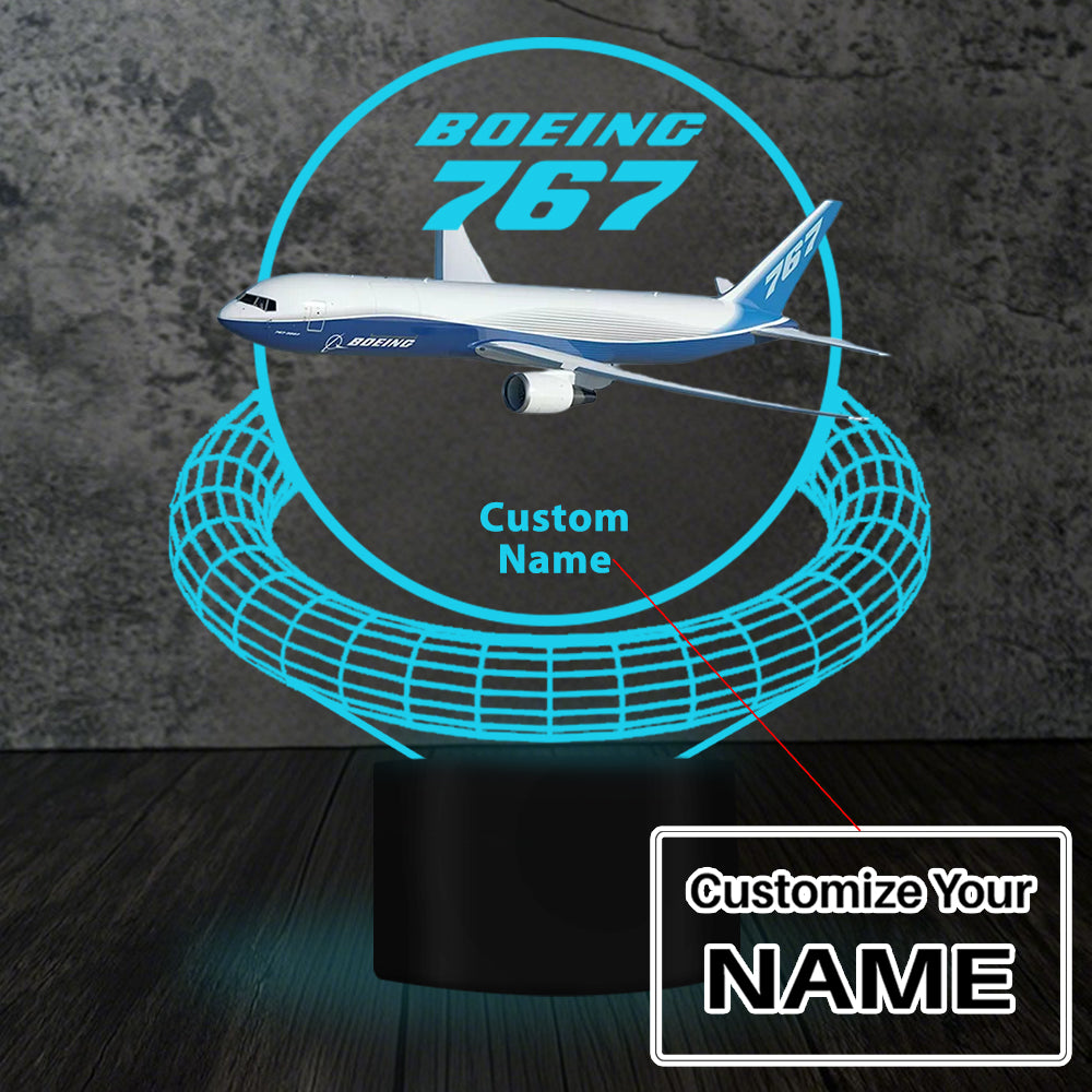 Boeing 767 Designed 3D Lamp
