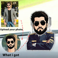 Thumbnail for Pilot Confidence Custom Automatic Shaking Head Decorations Personalized Acrylic