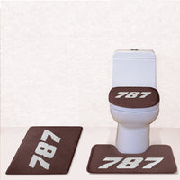 Thumbnail for 787 Flat Text Designed Toilet Seat Cover Three-piece Set