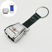Thumbnail for Custom Name (US Air Force & Star) Designed Airplane Seat Belt Key Chains