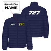 Thumbnail for 727 Flat Text Designed Padded Jackets
