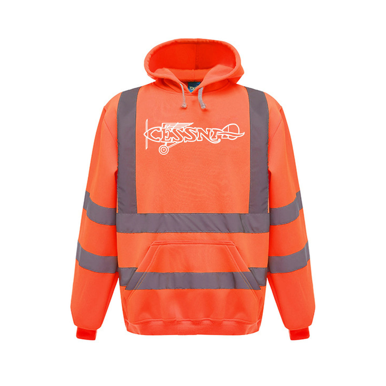 Special Cessna Text Designed Reflective Hoodies