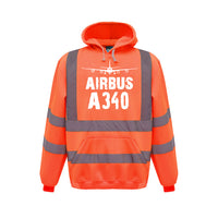 Thumbnail for Airbus A340 & Plane Designed Reflective Hoodies