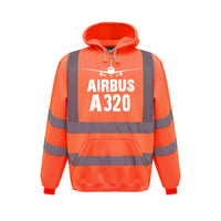 Thumbnail for Airbus A320 & Plane Designed Reflective Hoodies