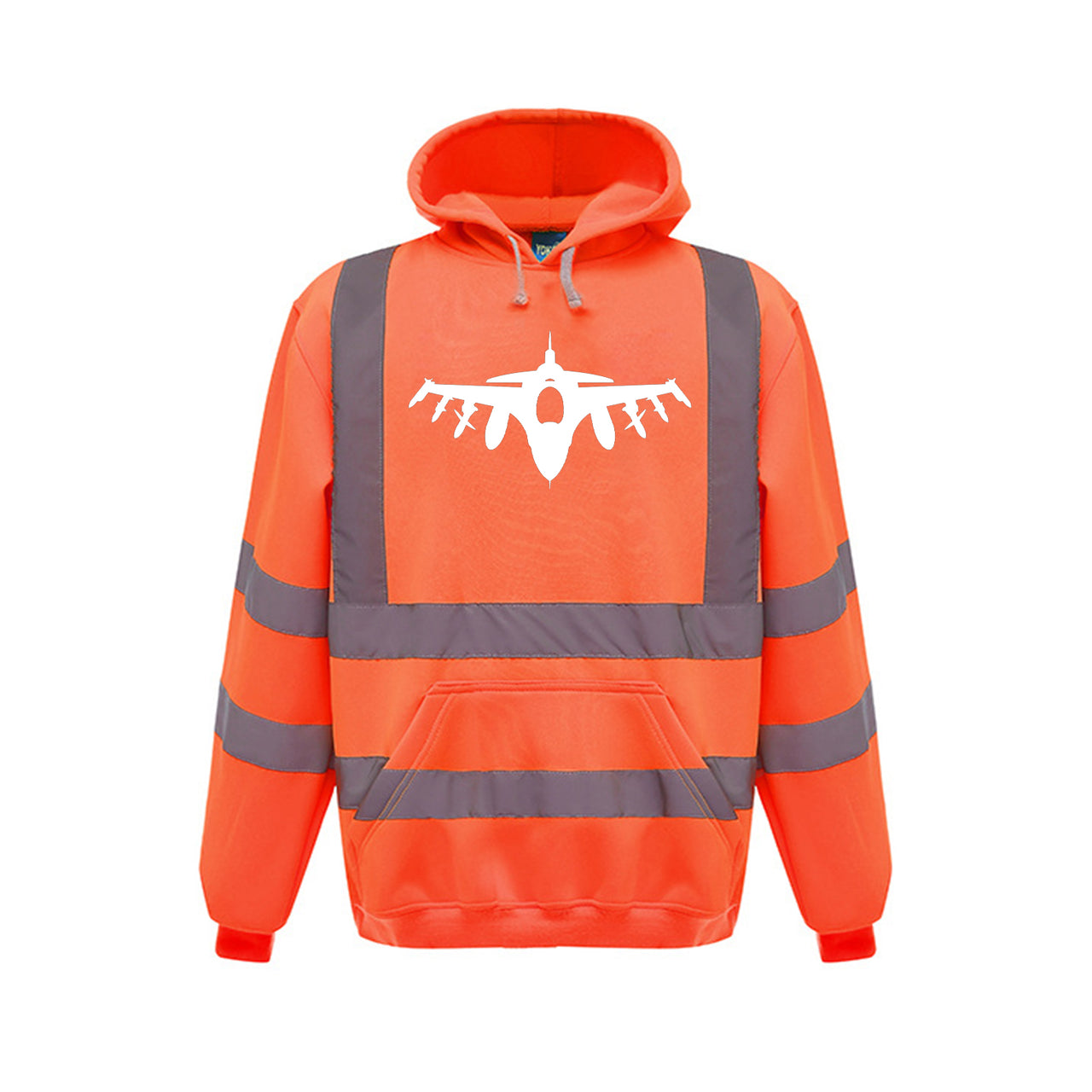 Fighter Jet 16 Silhouette Designed Reflective Hoodies