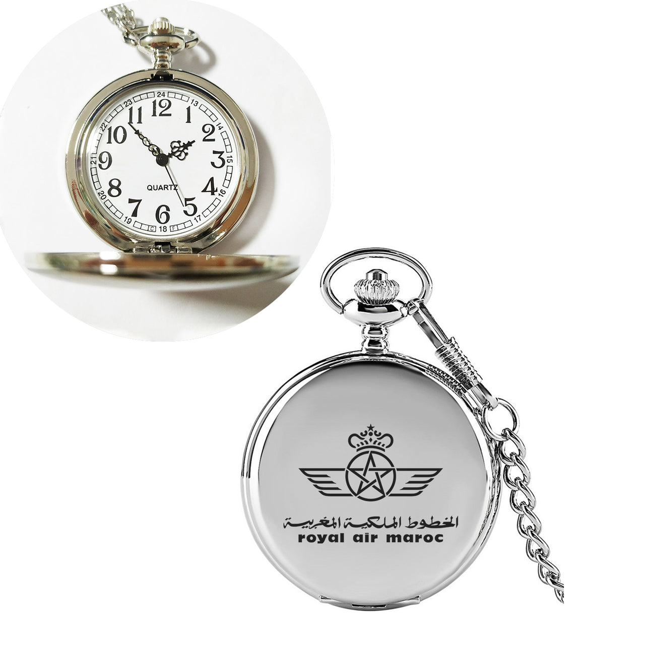 Royal Air Maroc Designed Pocket Watches