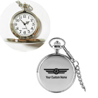 Thumbnail for Custom Name (Badge 6) Designed Pocket Watches