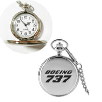 Thumbnail for Boeing 737 & Text Designed Pocket Watches