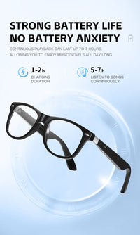 Thumbnail for Stylish Women's Smart Glasses L3: Anti-Blue Light, Music, Voice Assistant & Easy Touch Control