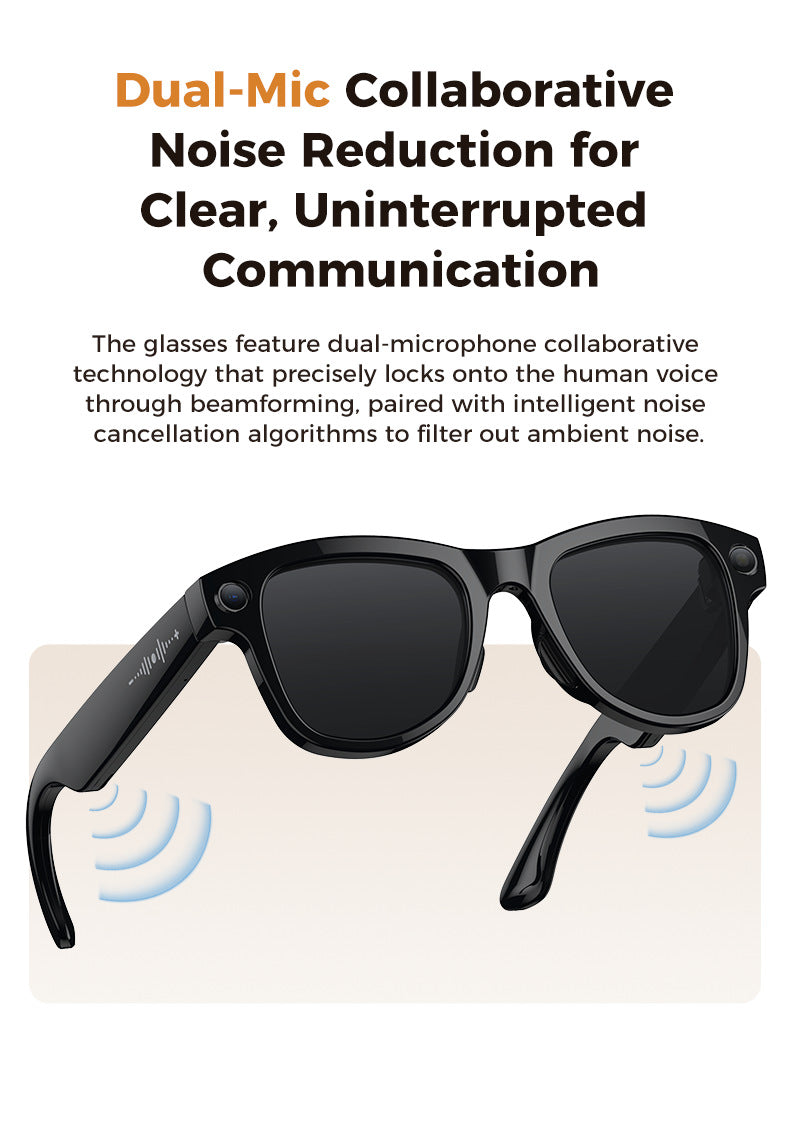 Smart Camera Glasses M02Ultra: AI-Powered, WiFi, Navigation & Convenient Charging Case