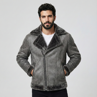 Thumbnail for Leather Stylish Cool Pilot Jackets (3)