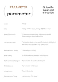 Thumbnail for XT505 HD Dual-Camera Drone: GPS Positioning, Brushless Motor & Obstacle Avoidance - view 25