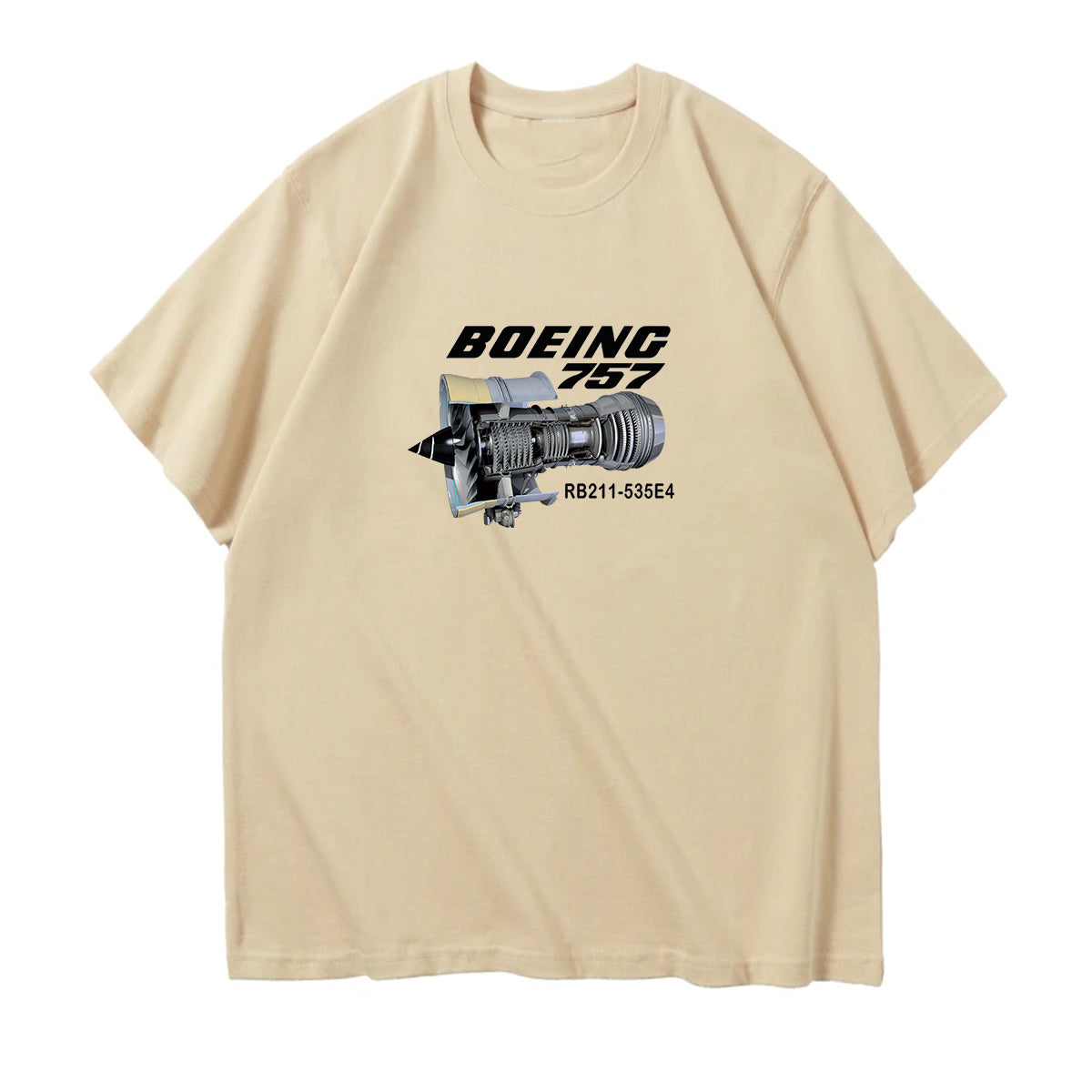 Boeing 757 & Rolls Royce Engine (RB211) Designed Relax Fit T-Shirts