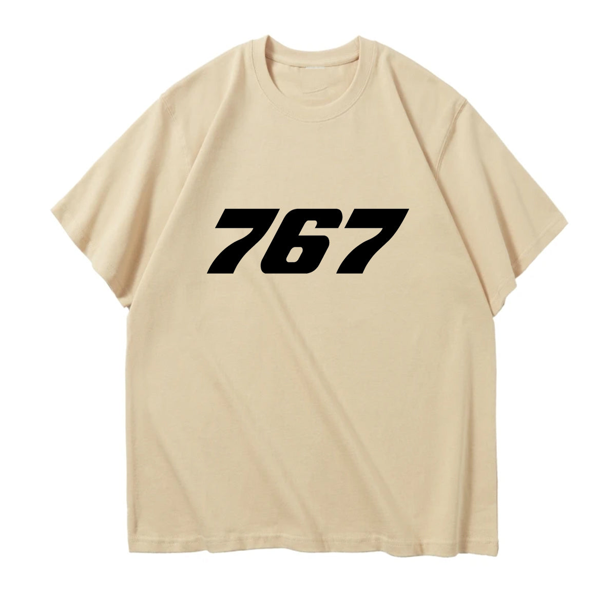 767 Flat Text Designed Relax Fit T-Shirts
