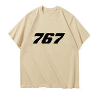 Thumbnail for 767 Flat Text Designed Relax Fit T-Shirts