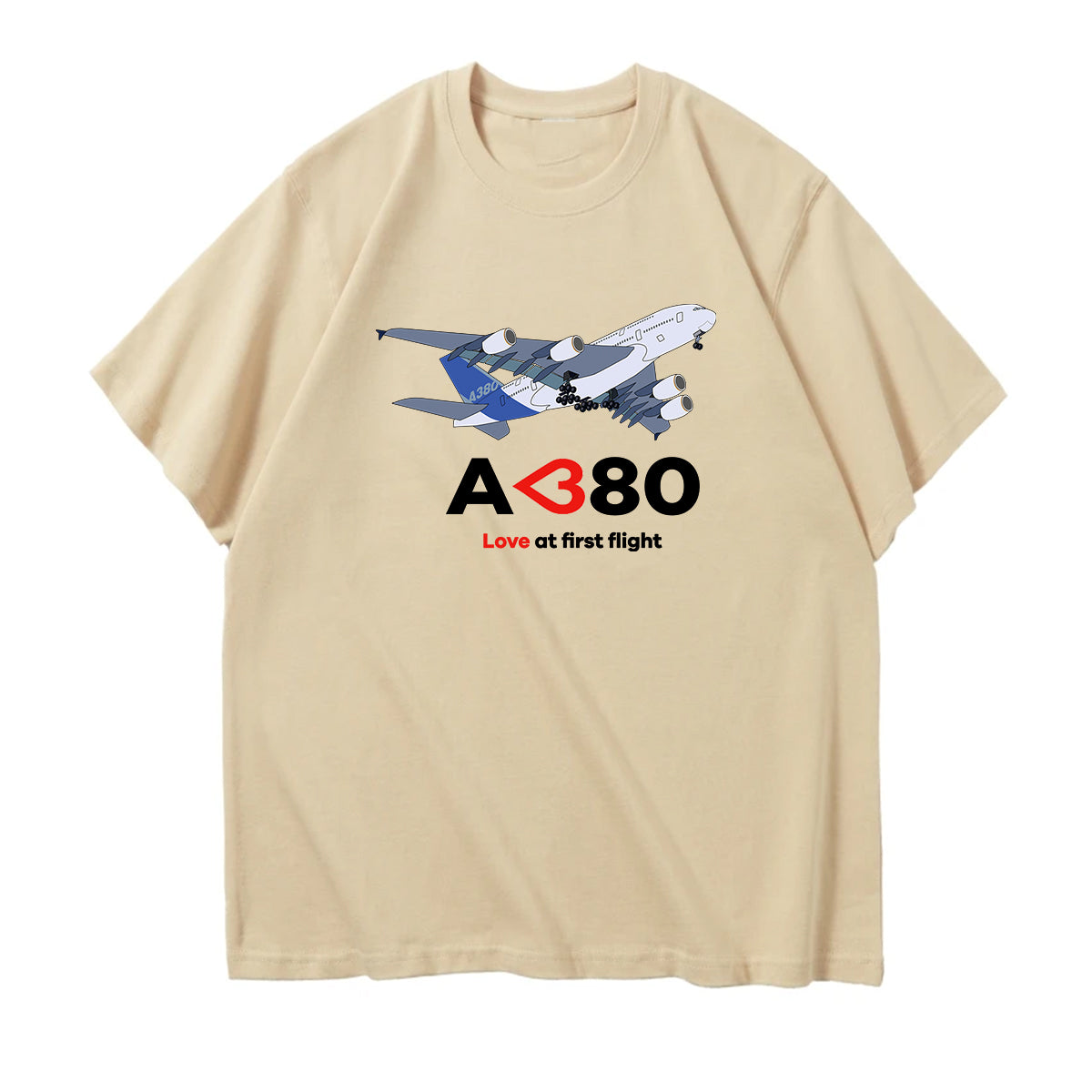 Airbus A380 Love at first flight Designed Relax Fit T-Shirts