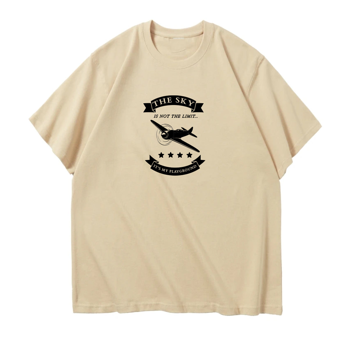 The Sky is not the limit, It's my playground Designed Relax Fit T-Shirts