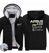Thumbnail for Airbus A330 & Trent 700 Engine Designed Zipped Sweatshirts