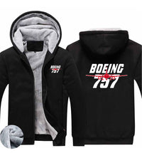 Thumbnail for Amazing Boeing 757 Designed Zipped Sweatshirts