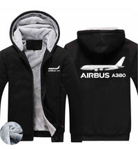 Thumbnail for The Airbus A380 Designed Zipped Sweatshirts