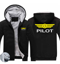 Thumbnail for Pilot & Badge Designed Zipped Sweatshirts