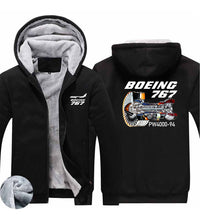 Thumbnail for Boeing 767 Engine (PW4000-94) Designed Zipped Sweatshirts