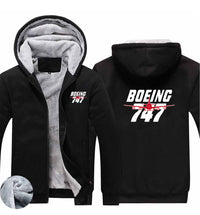 Thumbnail for Amazing Boeing 747 Designed Zipped Sweatshirts