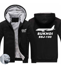 Thumbnail for Sukhoi Superjet 100 Designed Zipped Sweatshirts