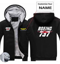 Thumbnail for Amazing Boeing 737 Designed Zipped Sweatshirts
