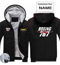 Thumbnail for Amazing Boeing 767 Designed Zipped Sweatshirts