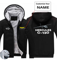 Thumbnail for The Hercules C130 Designed Zipped Sweatshirts