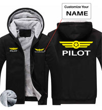 Thumbnail for Pilot & Badge Designed Zipped Sweatshirts