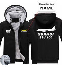 Thumbnail for Sukhoi Superjet 100 Designed Zipped Sweatshirts