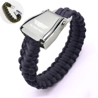 Thumbnail for Custom Name (Badge 6) Design Airplane Seat Belt Bracelet