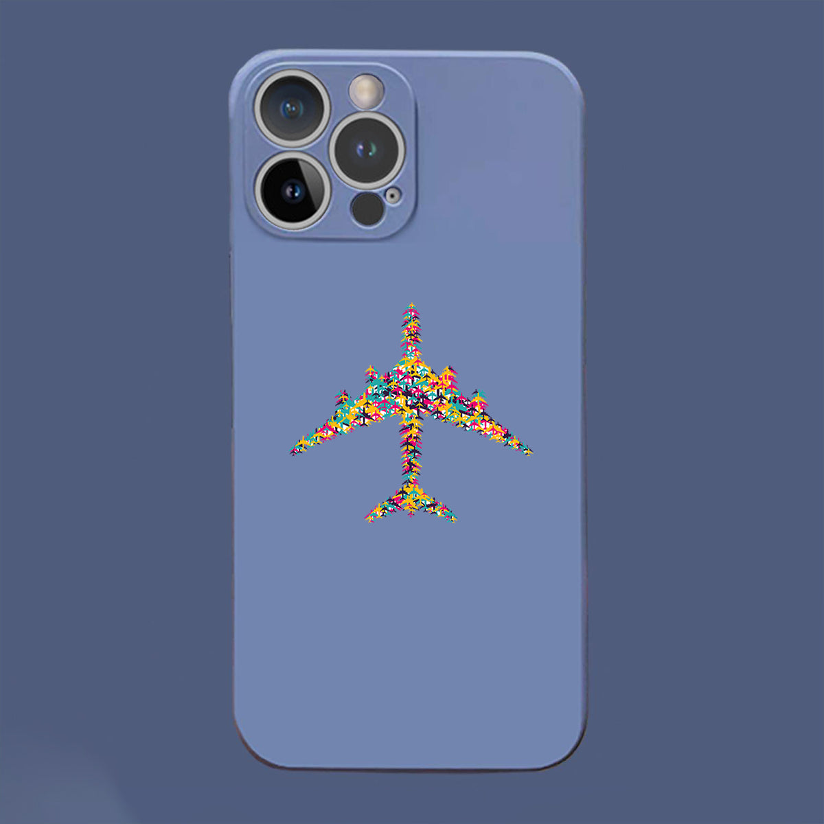 Colourful Airplane Designed Soft Silicone iPhone Cases