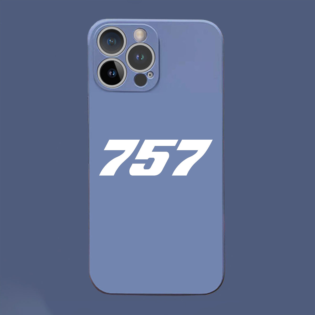 757 Flat Text Designed Soft Silicone iPhone Cases