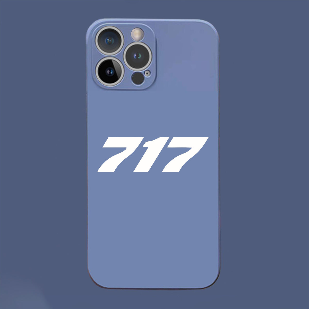 717 Flat Text Designed Soft Silicone iPhone Cases