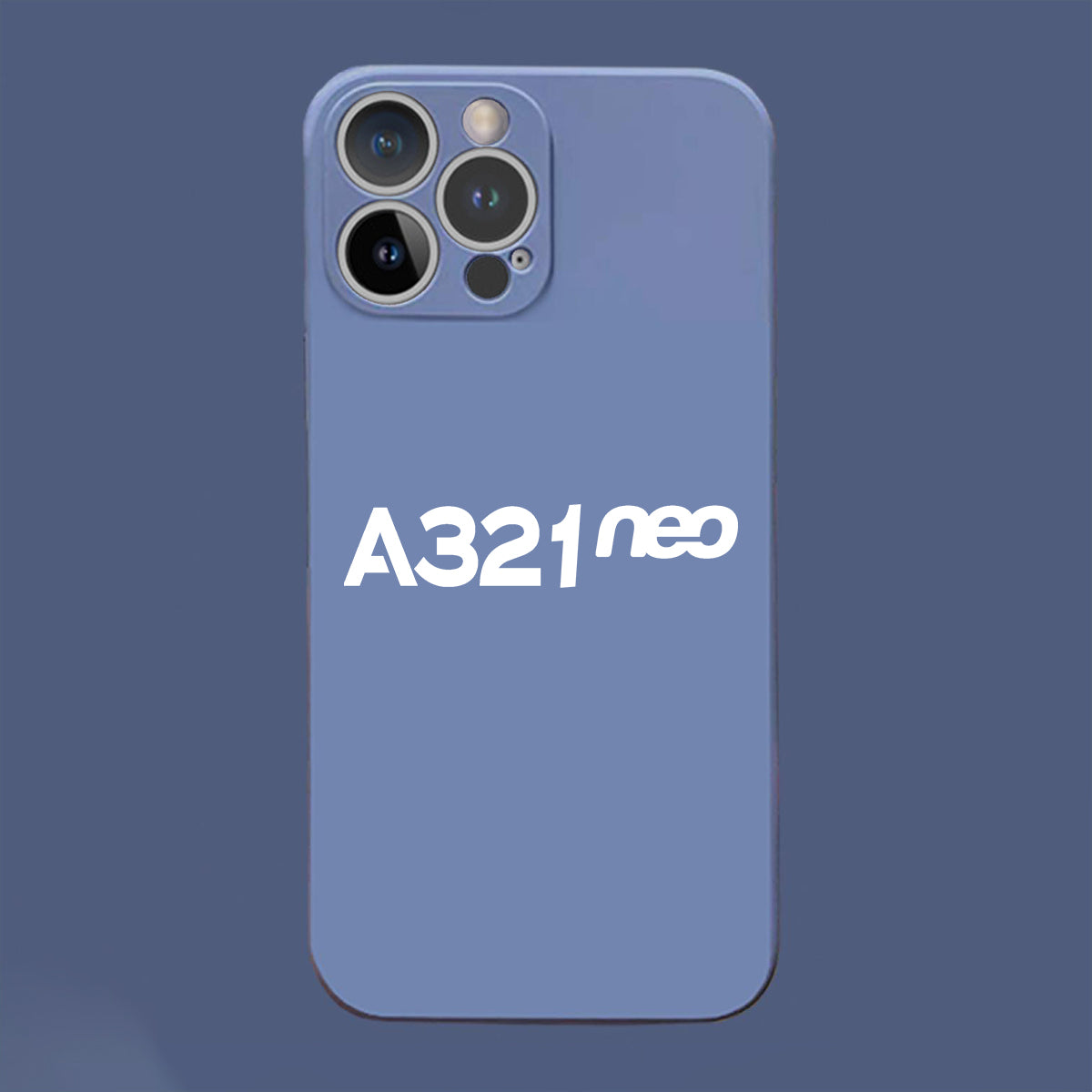A321neo & Text Designed Soft Silicone iPhone Cases