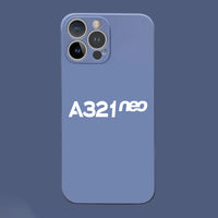 Thumbnail for A321neo & Text Designed Soft Silicone iPhone Cases