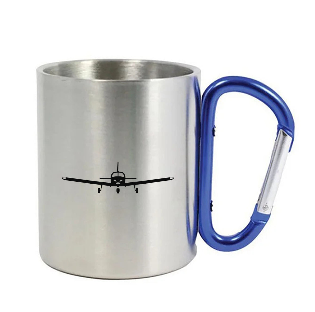 Piper PA28 Silhouette Plane Designed Stainless Steel Outdoors Mugs
