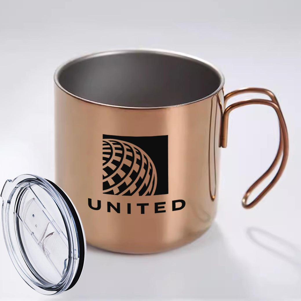 United Airlines Designed Stainless Steel Portable Mugs