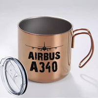 Thumbnail for Airbus A340 & Plane Designed Stainless Steel Portable Mugs